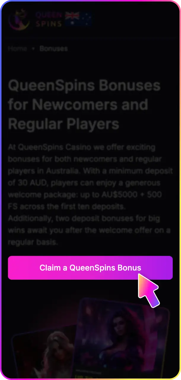 Create a new account to unlock the latest QueenSpins bonuses online.