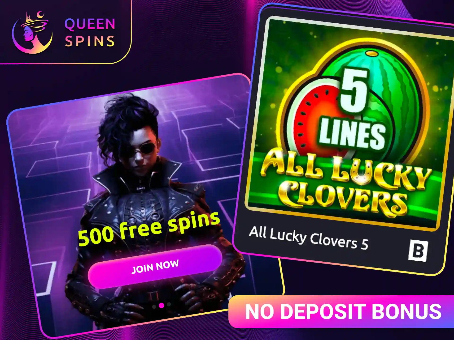 Find a Queen Spins no deposit bonus to play without risk.