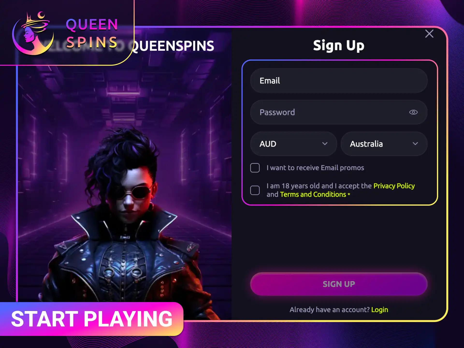 Start playing at QueenSpins to enjoy the best casino games in Australia.